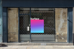 Vitrine magasin vide pour location temporaire de campagne publicitaire paris surface media Outdoor